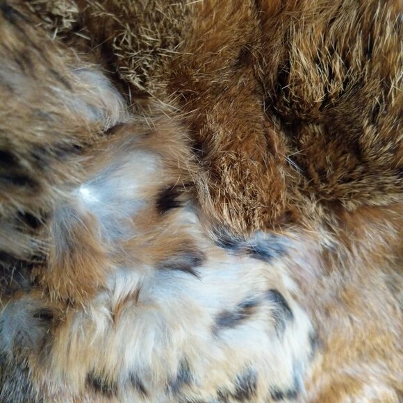 Vintage Winner's Circle Real Rabbit Fur Cape Size Large - Picture 3 of 6